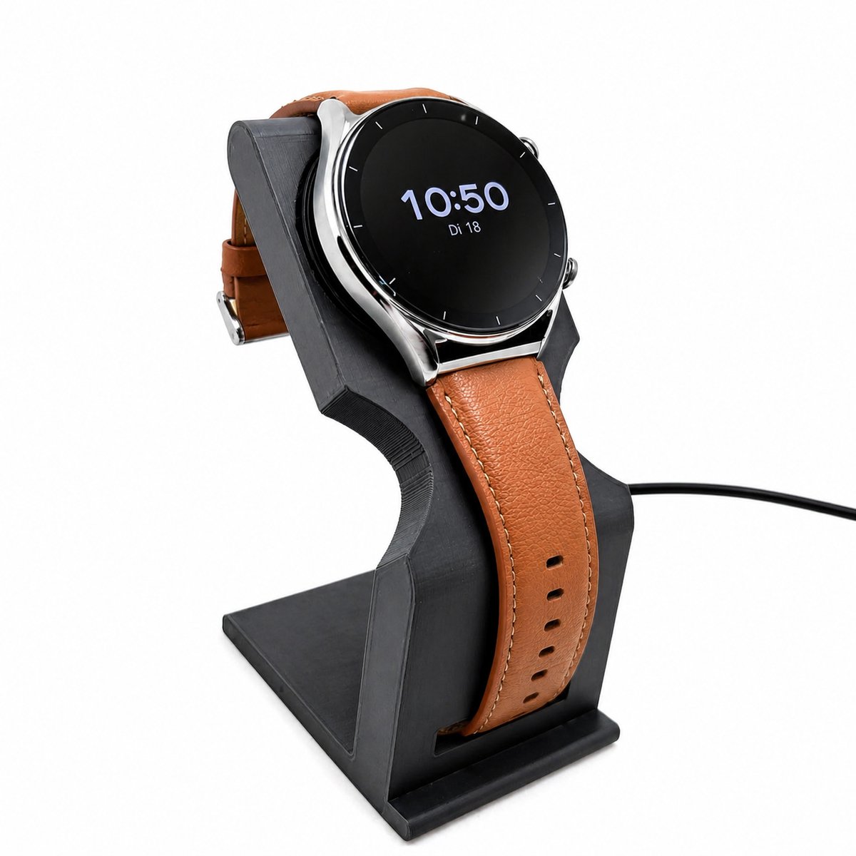 Xiaomi Watch S1 Oplaadstation - Smartwatch Charging Stand - Magnetische Oplader Houder - Docking Station Voor Xiaomi Watch S1 En S1 Active - Kabelmanagement Bureau Organizer - Nachtkastje Stand - Compact Design - Zwart