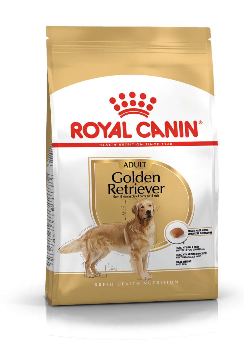 Bol.com Royal Canin Golden Retriever Adult - Hondenvoer - 2 x 12 kg aanbieding
