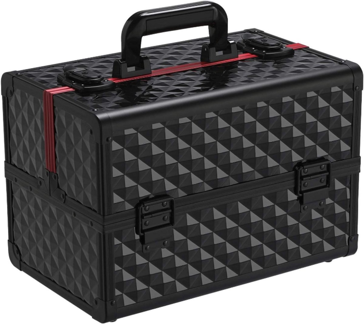 Make-up Koffer – Ruime, Veilig Afsluitbare Cosmetica Organizer – Waterdicht, Praktisch Indelingssysteem – Professioneel & Thuisgebruik – Beauty Case, Makeup Trolley, Cosmetica Opbergdoos
