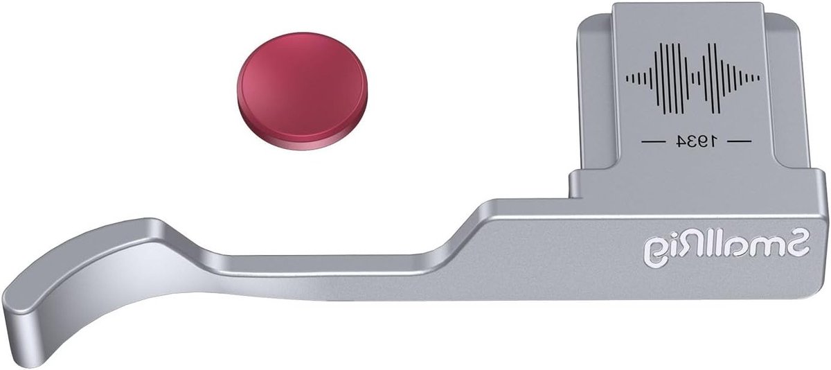 Thumb Grip met Hot Shoe Cover voor FUJIFILM X100VI / X100V - Verbeter Grip, Stabiliteit en Fotografie Ervaring - Zilver