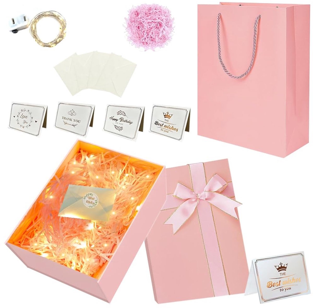 NTHProducts - Geschenkdoos - Premium geschenkdozen - Elegante verpakking - 22 x 16 x 8,7 cm - Perfect voor verjaardag, Kerstmis en Valentijnsdag - Incl...