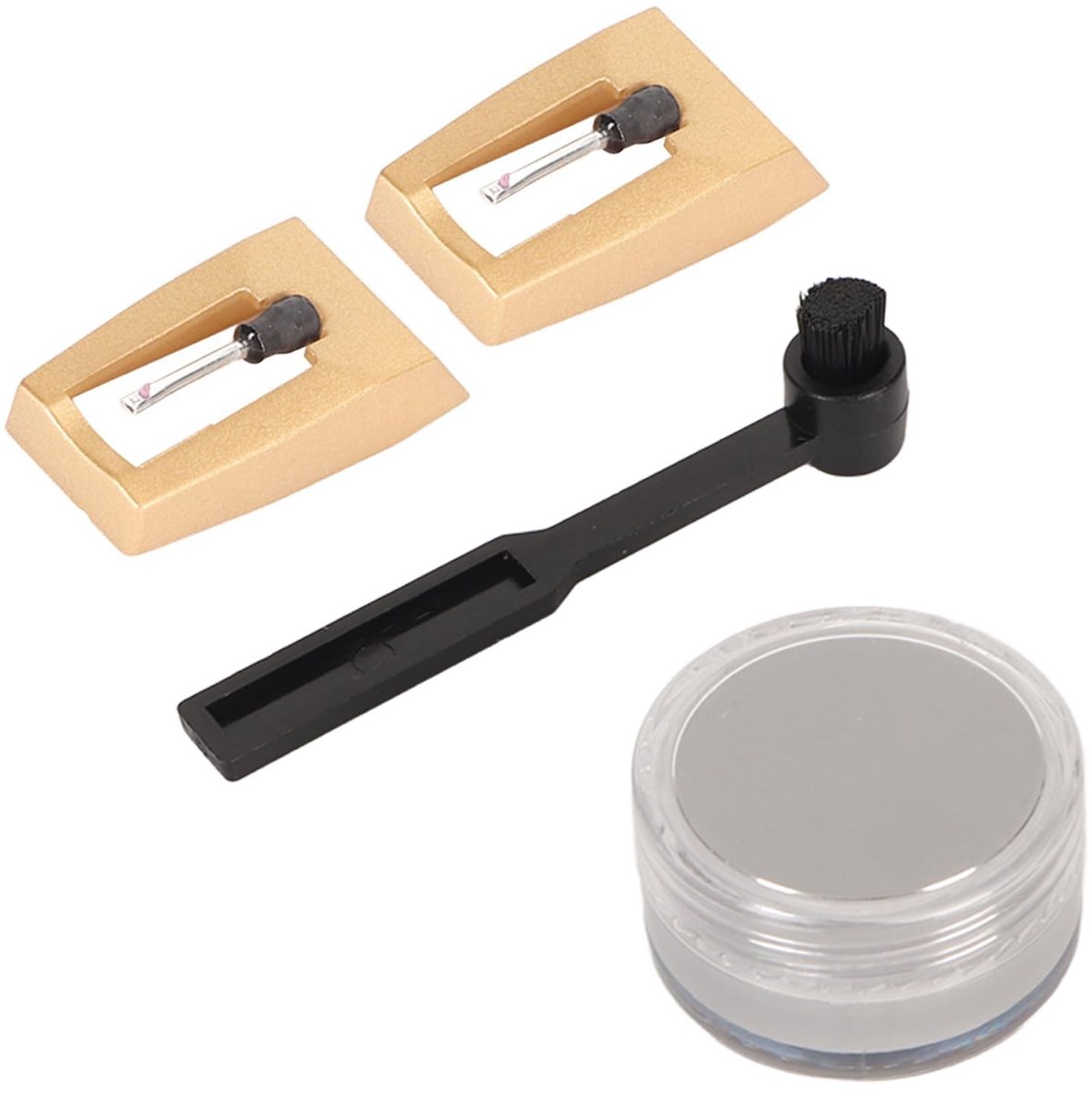 NTHProducts - Record Player Needle Cleaner Kit - 4 in 1 Reinigingskit - Gemakkelijk te vervangen - Compact formaat - Stylus Reinigingsgel - Voor draait...