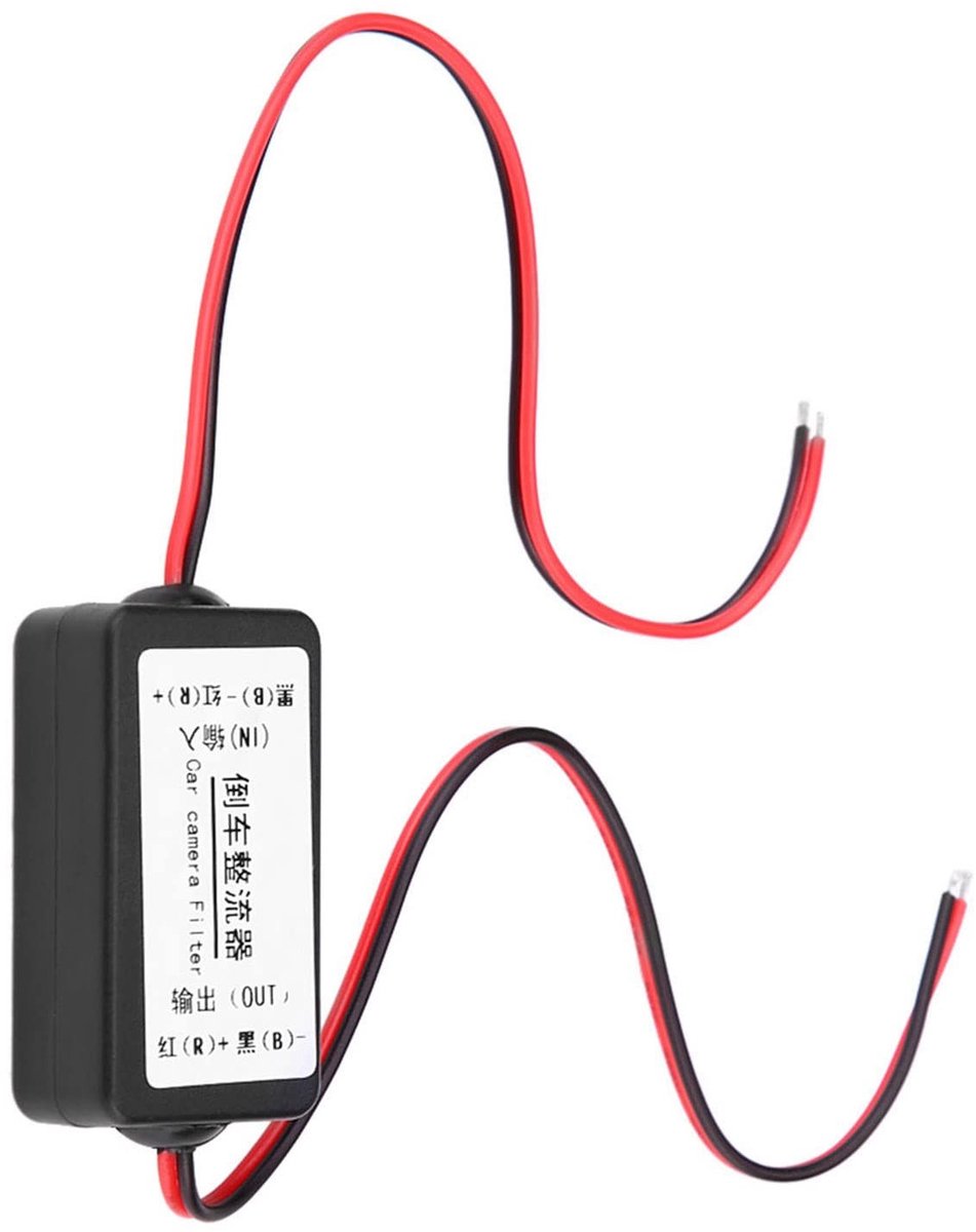 aladdien - Achteruitrijcamera - Stabiele Voeding - Voor Duitse en Amerikaanse Auto's - Zwart - Verbeterde Functionaliteit - 12V DC Voeding