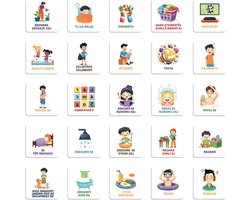 Magnetische Pictogrammen voor Weekplanning Bord - 50 Stuks Dagelijkse Routine & Educatieve Kalender Magneten