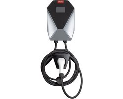 AMiO EV Lader 11kW 3 Fase 400V 16A – Wallbox Laadstation Elektrische Auto – LCD Display IP66 Waterdicht – 5 Meter Kabel – Veilig en Snel Laden Thuis en Zakelijk