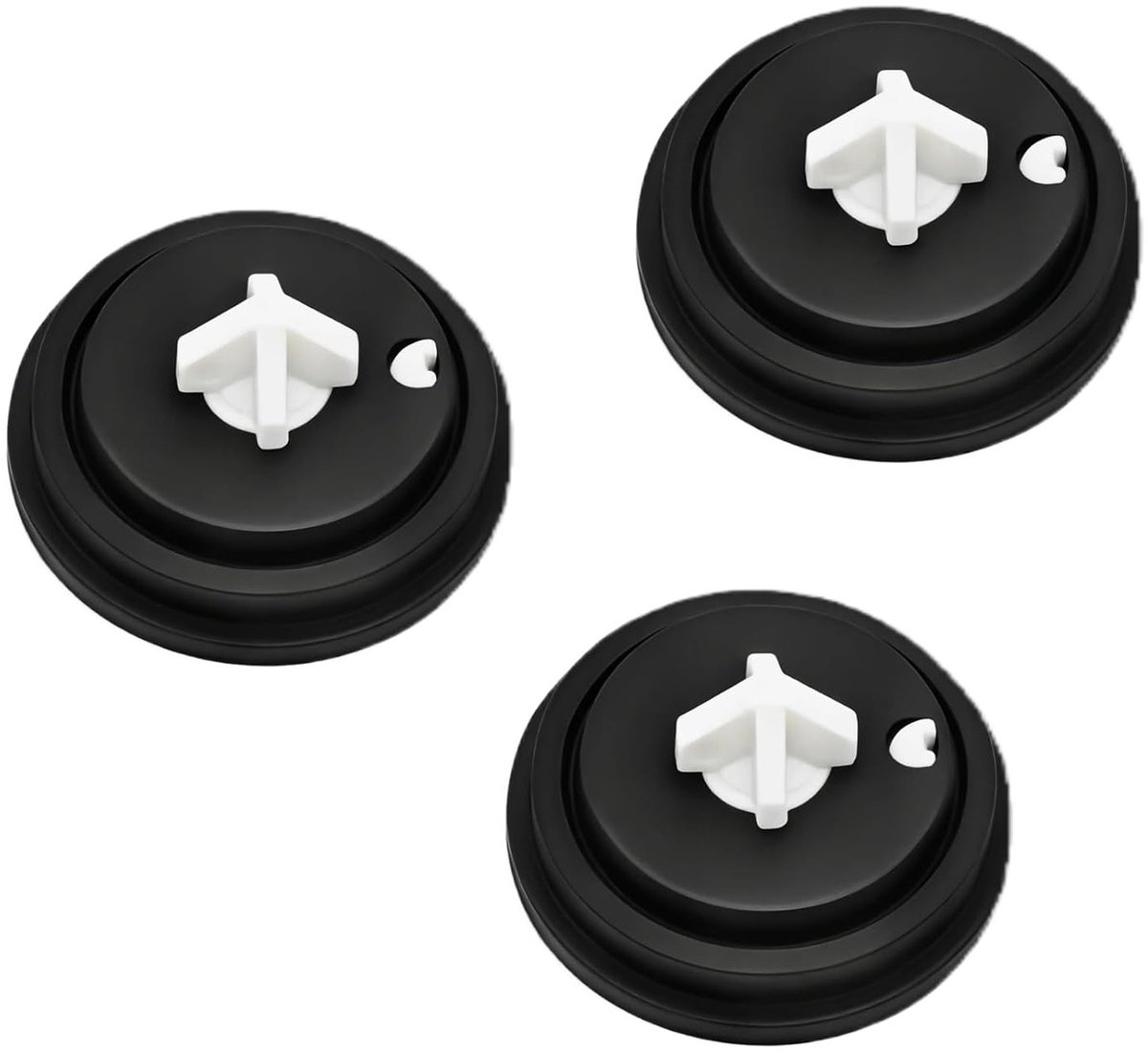 Set van 3 Toilet Spoelring Membranen voor Drijver, Geschikt voor Zij- en Onderinvoer Ventielen