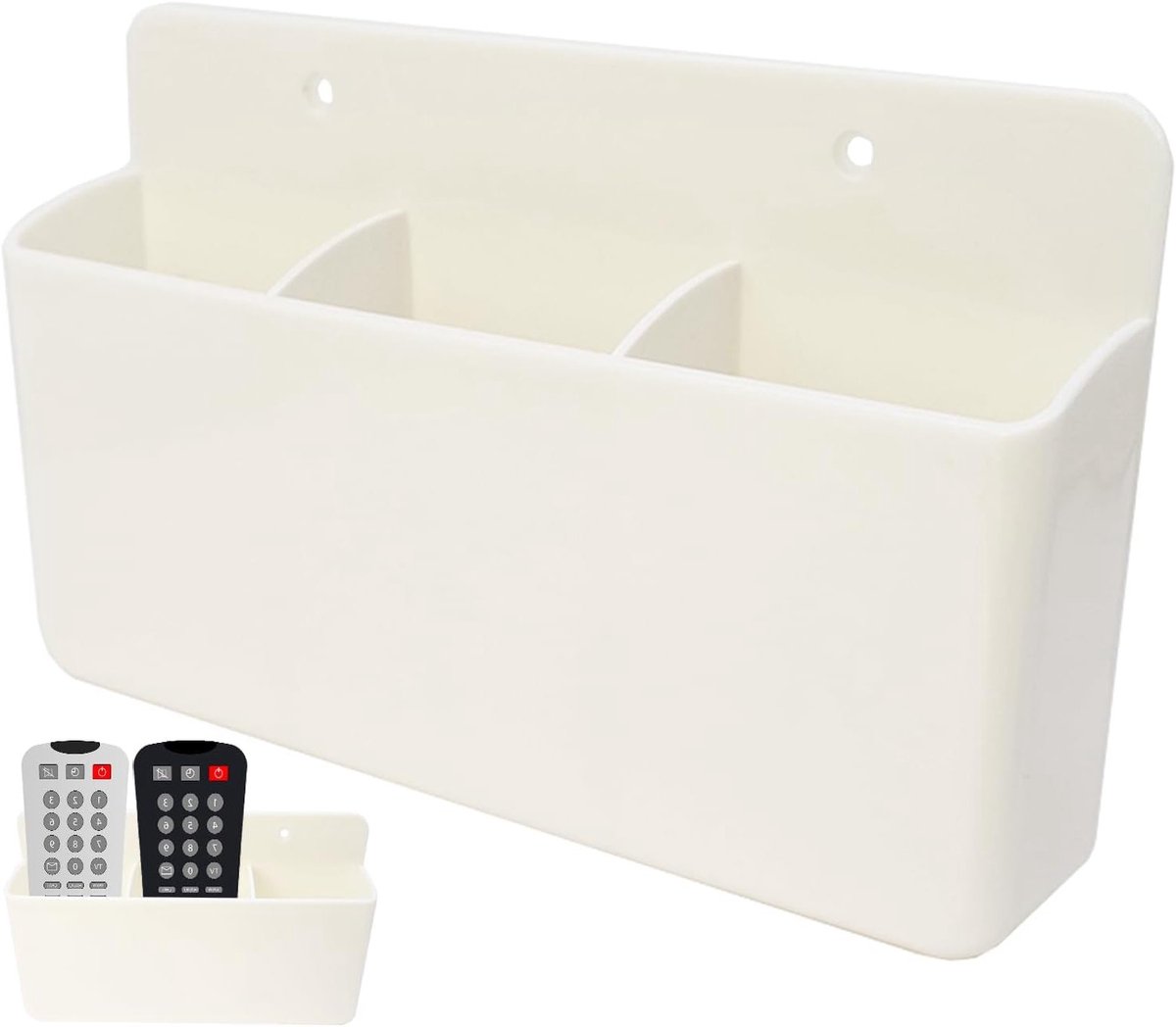 Zelfklevende Wandhouder voor Afstandsbediening - Universele Opbergbak voor TV, Airconditioning en Ventilator - Ideaal voor Woonkamer en Slaapkamer