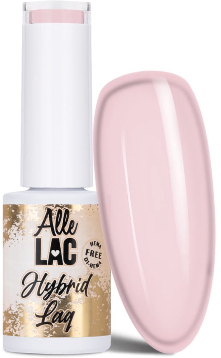 AlleLac Wedding Serie - PUDDINGROZE Hybride Nagellak - HEMA Vrij - 5g