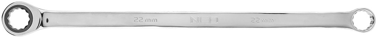 NEO Klucz Oczkowy - 22mm - Dwustronny - Z Grzechotką