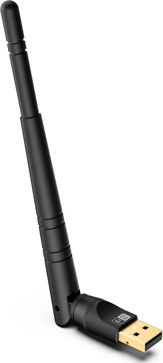 Bluetooth USB Dongle 6.0 voor PC - Lange Bereik van 150m, Plug & Play voor Windows 11/10/8.1, Geschikt voor Desktop en Laptop, EDR Technologie
