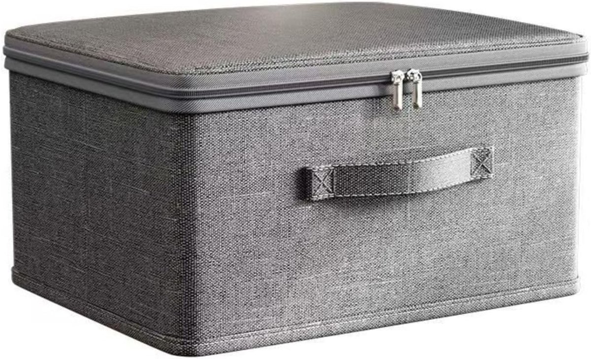 Opvouwbare Opbergdozen voor Kleding met Deksel - Ideaal voor Hemden, Handdoeken, Sokken en Ondergoed (30 x 20 x 14 cm)