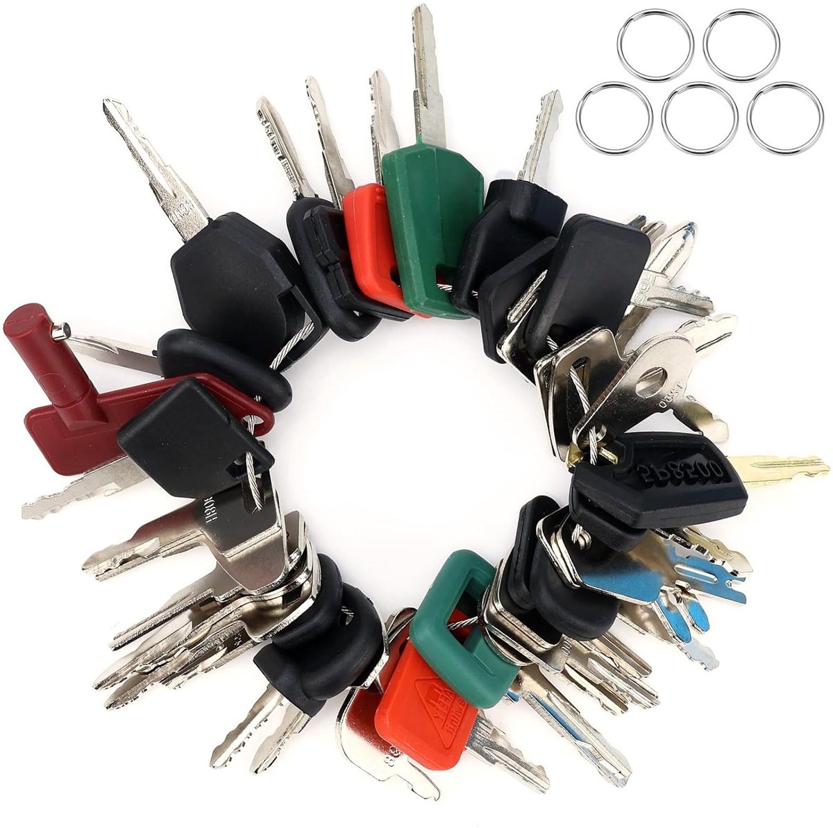Complete Sleutelset voor Bouwmachines - 42 Stuks - Vervangingssleutels voor Graafmachines, Constructievoertuigen en Landbouwmachines