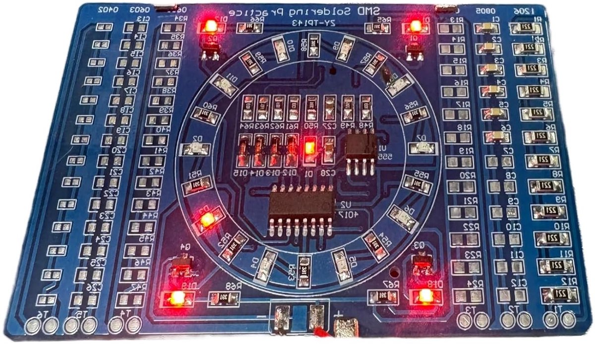 LED SMD NE555 Soldering Oefenbord DIY Kit voor 3-12V - Leer Solderen met LED Componenten en Circuit Training