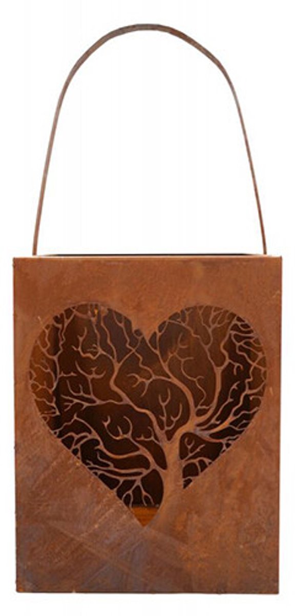 Badeko | Levenslijn plantenzak | Cortenstaal look | 70x30x20,5cm