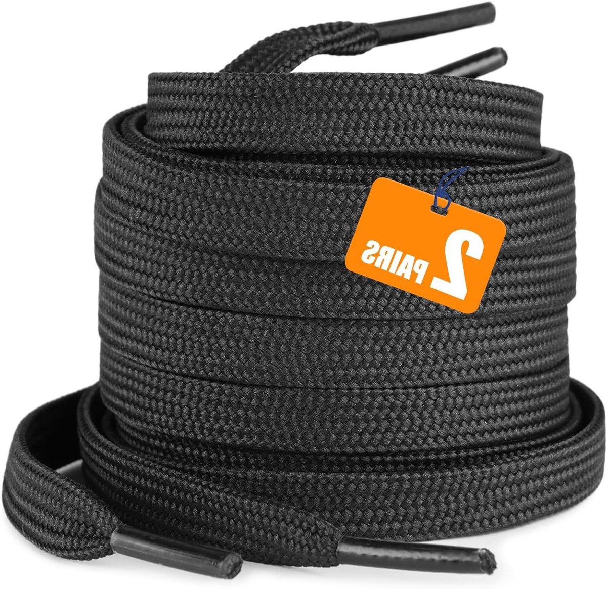 Dunne Veters 120 cm - 2 Paar Plat - Sneakers Veters voor Sport- en Hardloopschoenen - 8 mm Breed