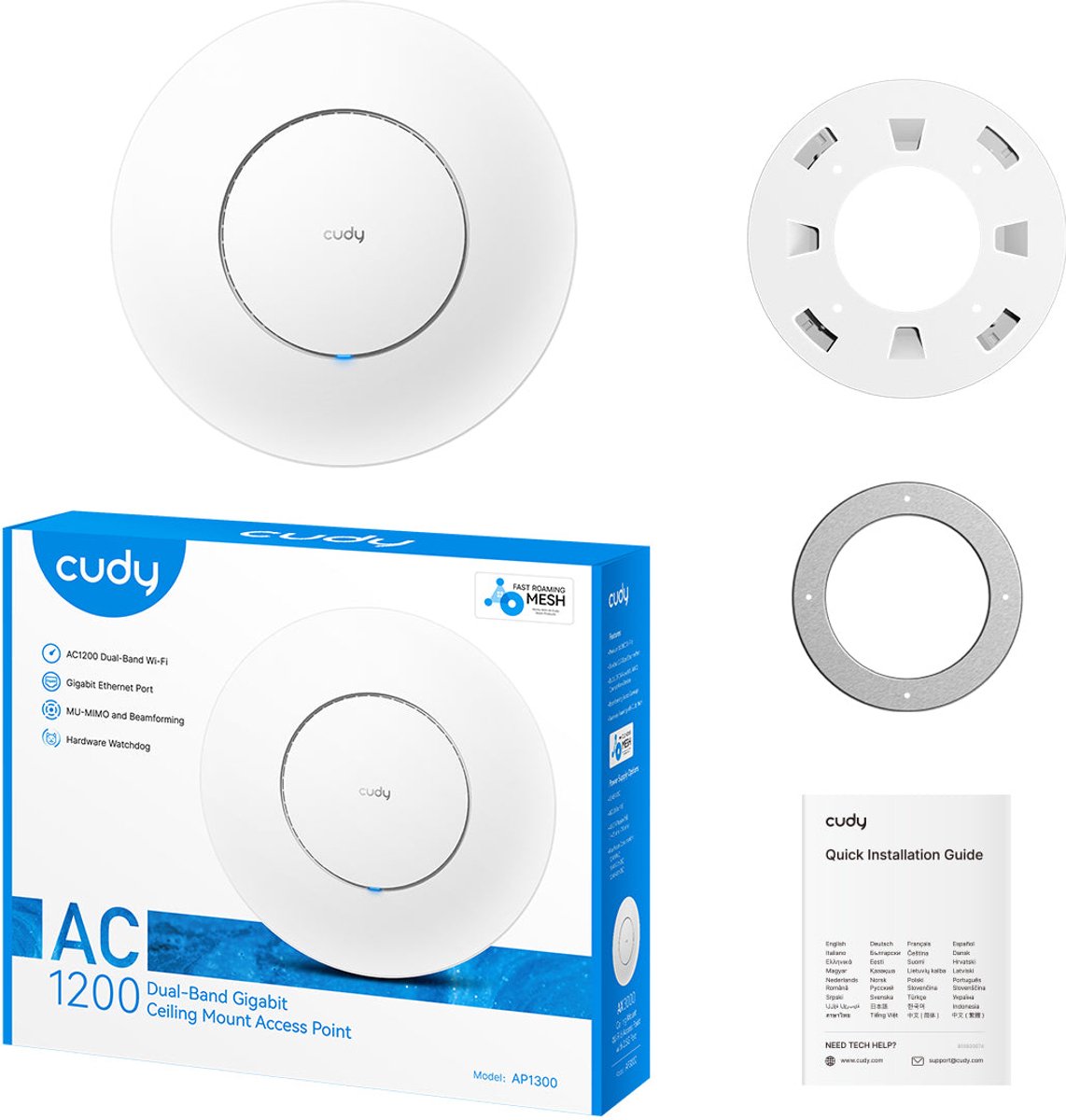 Cudy AC1200 Wi-Fi Gigabit Access Point thumbnail 2