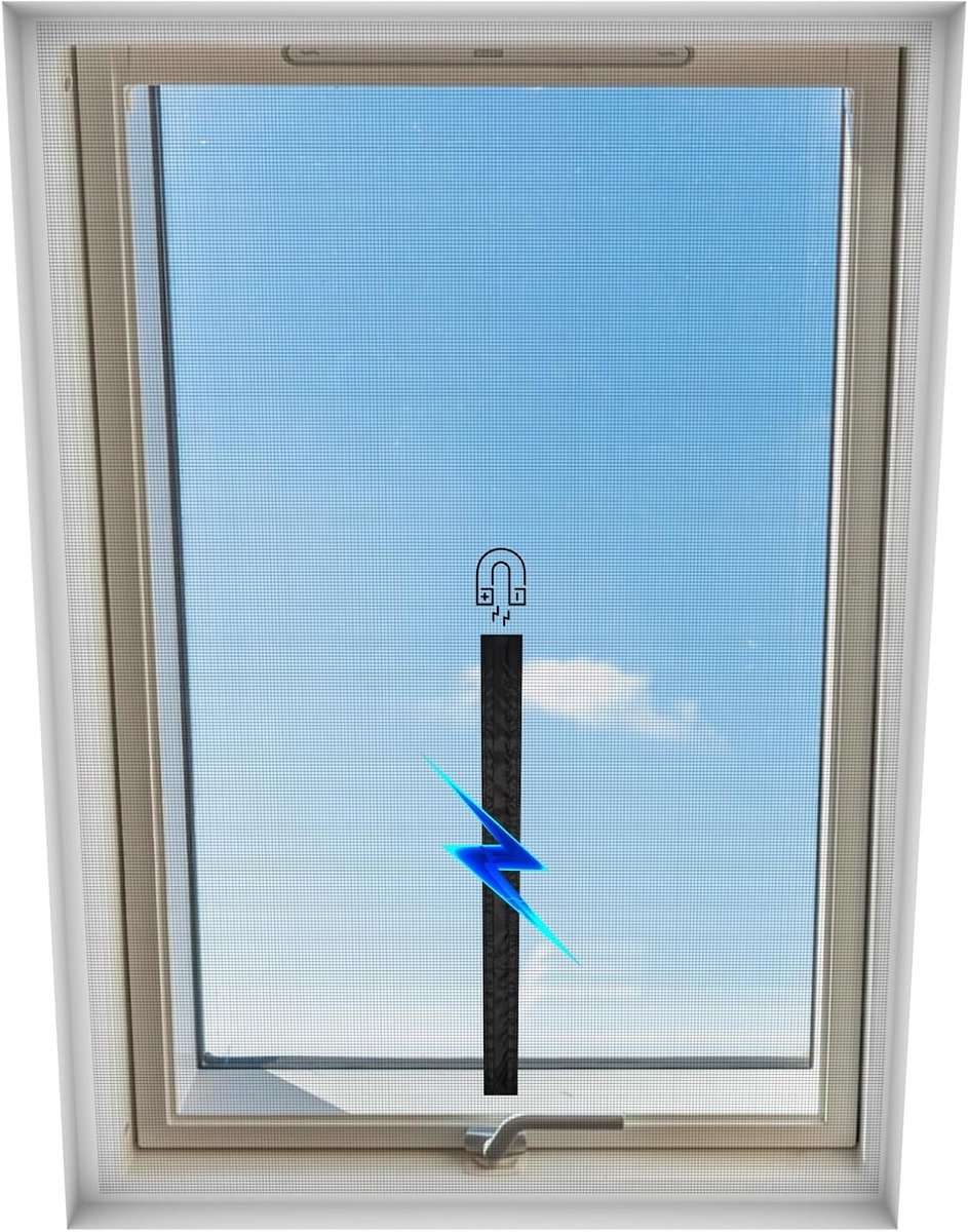 Magnetisch Insectenscherm voor Vouwramen, Aanpasbaar op Maat, 150 x 130 cm, Eenvoudige Installatie Zonder Boren, Ideaal voor Insectenbescherming