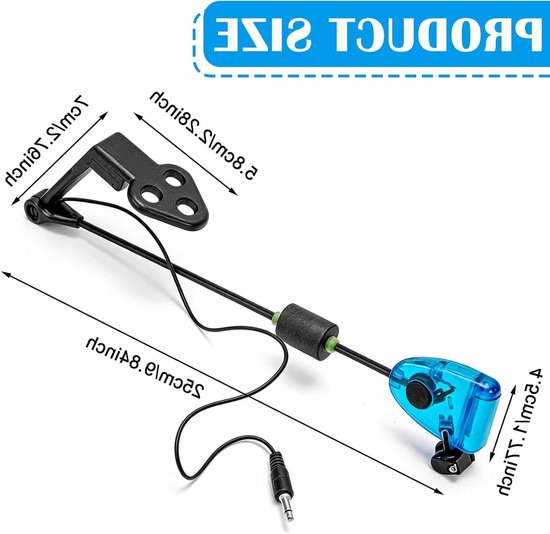 4 Stuks LED Swinger Bijtindicatoren voor Nachtvissen, Verstelbare Elastische Vissaccessoires, Ideaal voor Karper- en Roofvisvangst — afbeelding 5