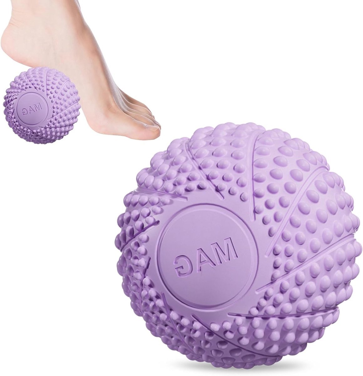 Fasciaballen voor Spierherstel en Stressverlichting, Massagebollen voor Rug, Benen en Voeten (Paars)