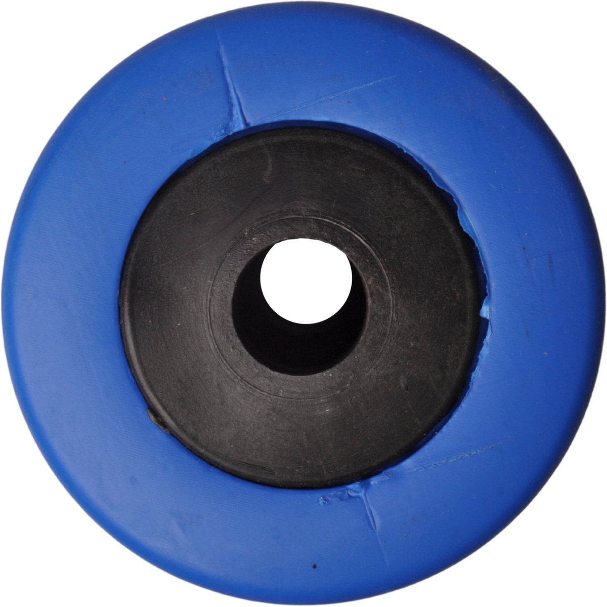 Kielrol blauw - 200x95 mm - naafdiameter 21 mm