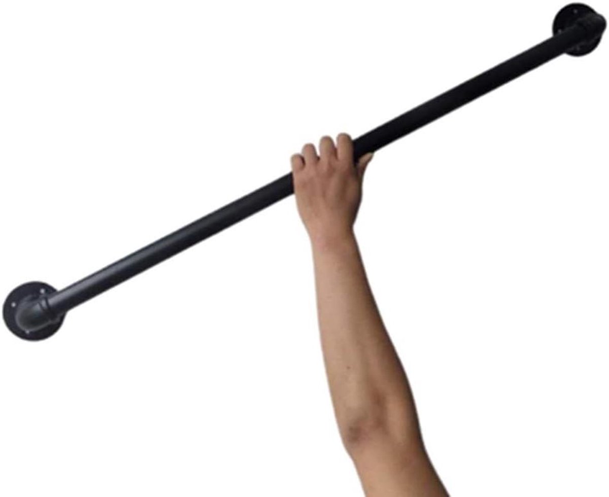 Metalen Trapleuning - Binnen Buiten Leuning - Trap Veiligheid - Verstelbare Lengte - 30-600 cm - Mat Zwart