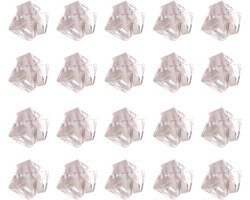 Aquarium Grind - Decoratie steentjes - Aquarium inrichten - Kristal look - 18 x 25 mm - Wit