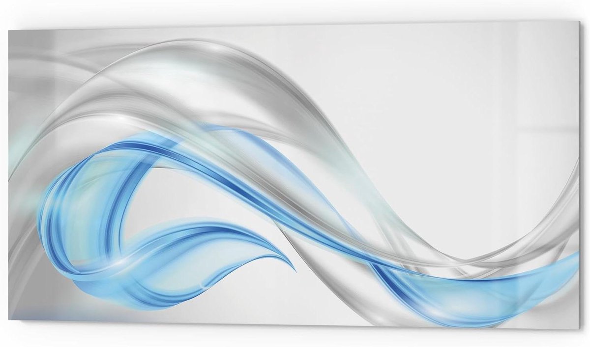 Keuken achterwand glas Spatbescherming fornuis badkamer Keuken decoreren 3D kleurdiepte effect 80x40 cm Wit