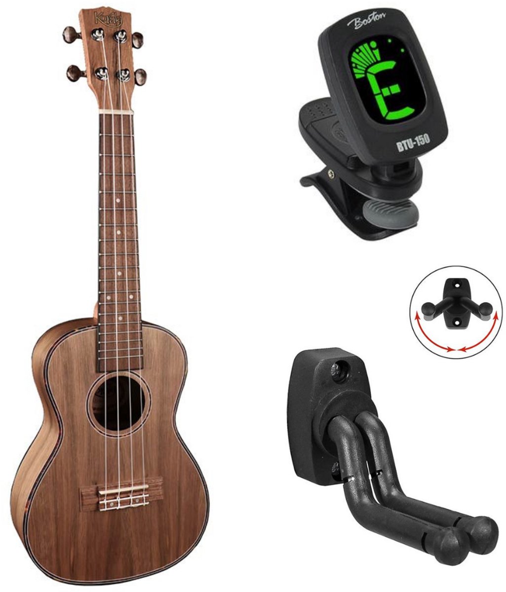Korala UKC-910 bundel Naturel Performer Series Concert ukulele