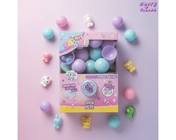 Happy Trendz® Oh My Kawaii! Surprise Vending Machine met 12 Kawaii Mochi Surprise Ballen Roze Box – Schattig Uitpak Speelgoed Roze Box | Trendy Cadeau voor Iedereen | Draai, Open & Ontdek!