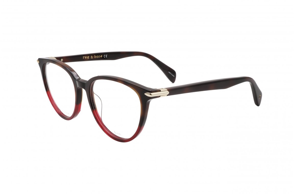 Rag & Bone RNB3027 Havana burgundy 51/18/140 WOMAN Brilmonturen