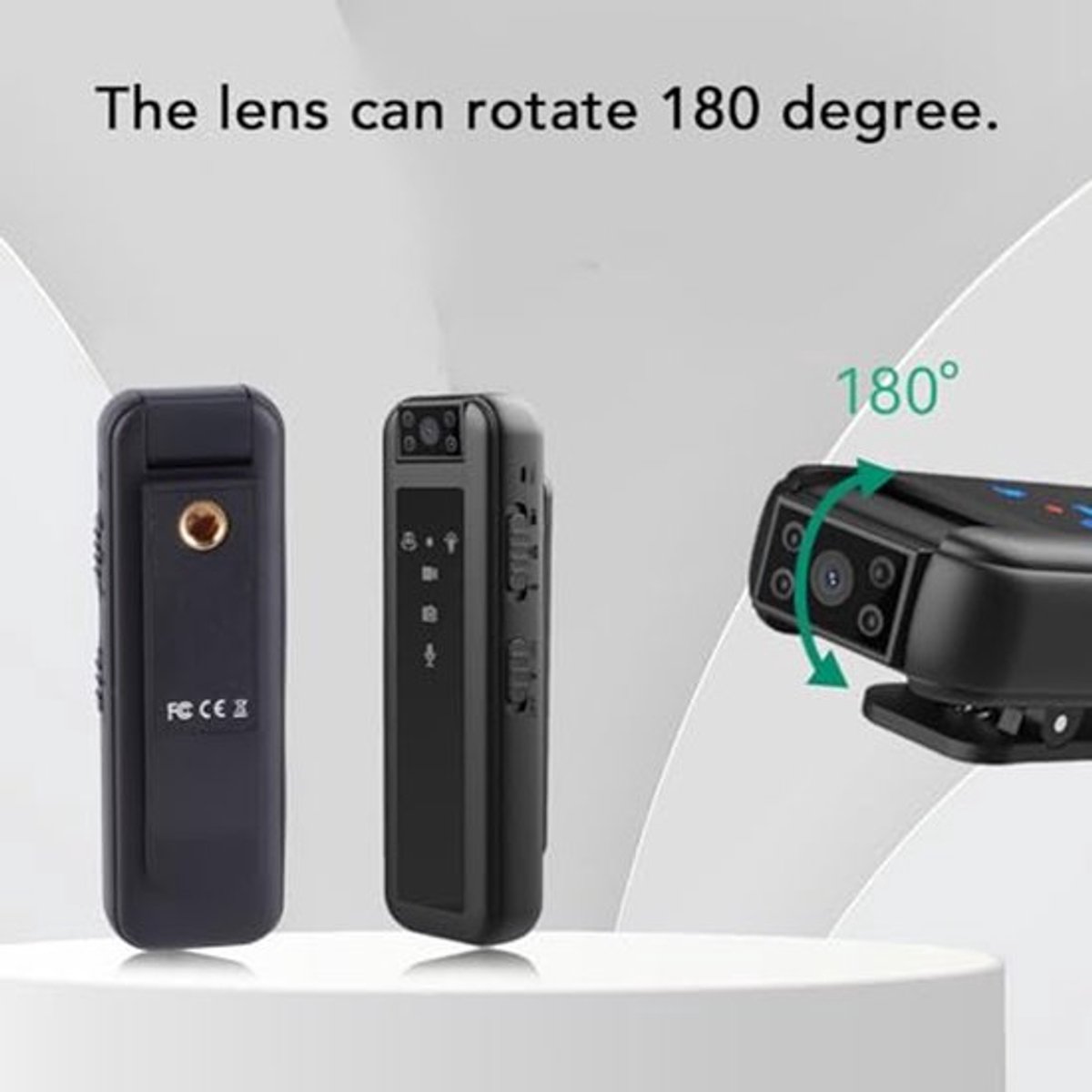 Mini-bodycamera-videorecorder, Draagbare Body-cam voor Sport Business Class, Mini-camera Nanny-bodycamera met foto- en Video-opname
