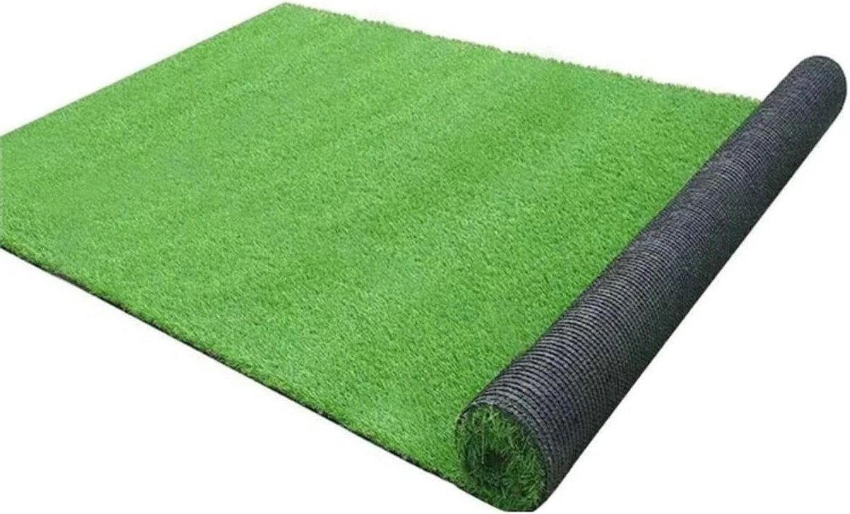 Kunstgras mat - Nep gras tapijt - Buitenruimte decoratie - Weerbestendig ontwerp - 30 x 30 cm - Groen