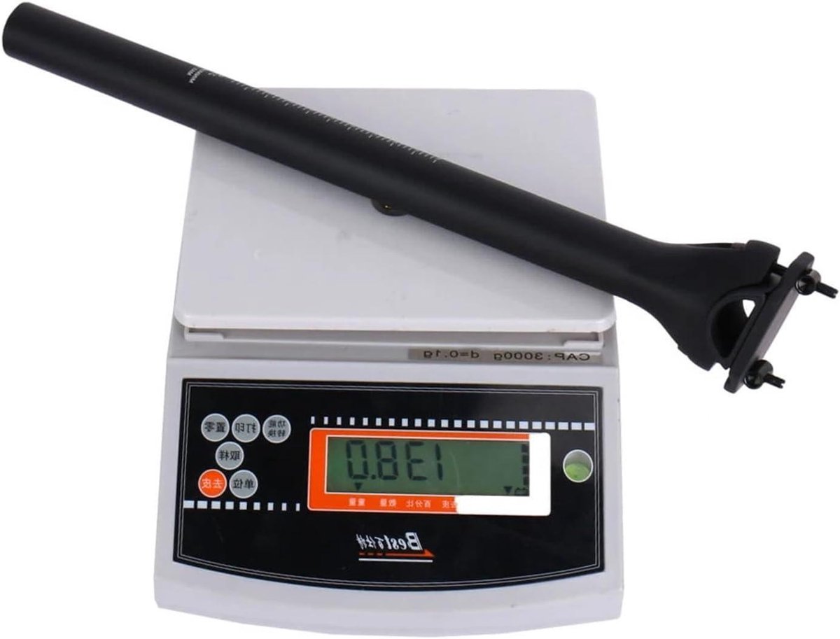 Fiets Zadelpen - Onderdeel Fiets - Comfortabel Fietsen - Lichtgewicht Carbon - 272/309/316 mm - Mat