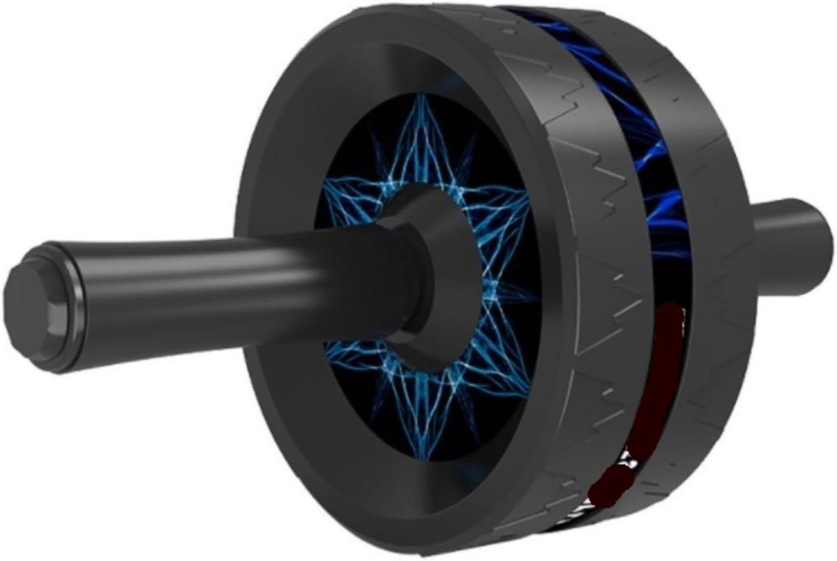 Buikwiel - Ab Roller - Full Body Workout - Dubbele Wielen Stabiliteit - 305x168cm - Blauw