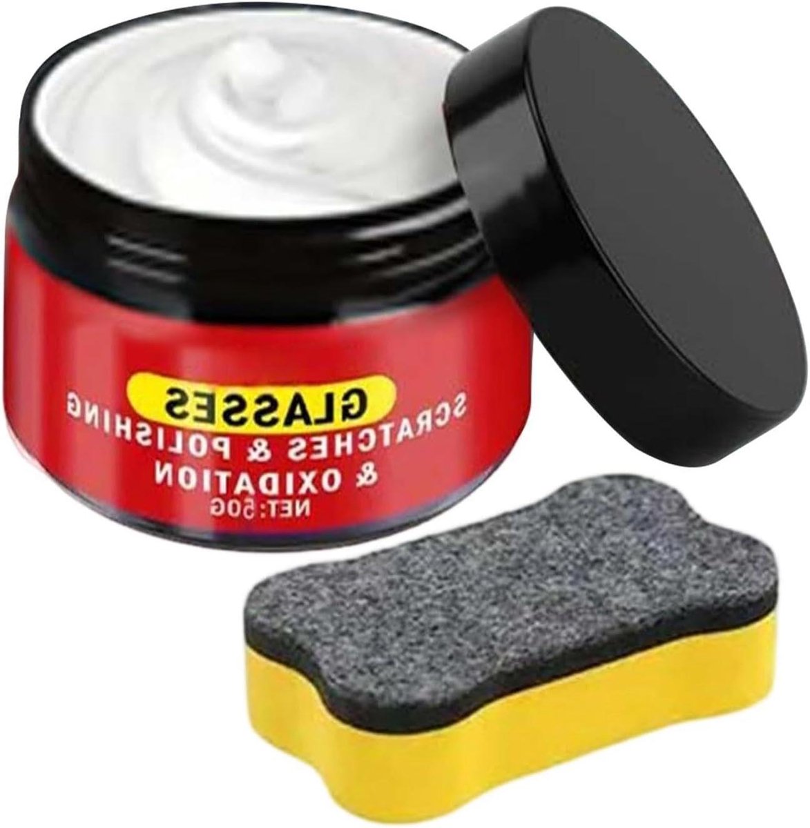 Glas Krassenverwijderaar - Polijstpasta - Ruiten Reinigen - Verwijdert Oxidatie - 50g - Niet Van Toepassing