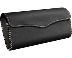 Zonnebrilhouder Auto - Brilhouder Vizier - Veilig Opbergen - Magnetische Sluiting - 18 x 9 x 6 cm - Zwart