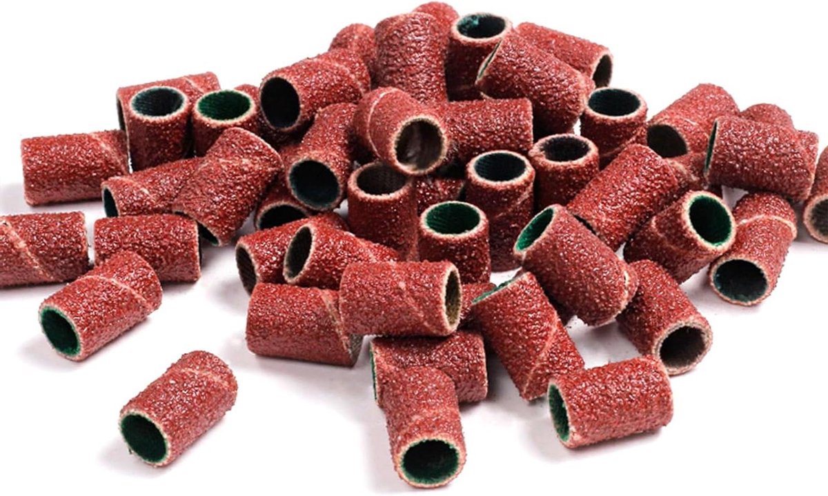 Nagelmachine Boren - Schuurbanden Set - Nagel Polijsten - Verschillende Korrels - 100 Stuks - Niet Van Toepassing