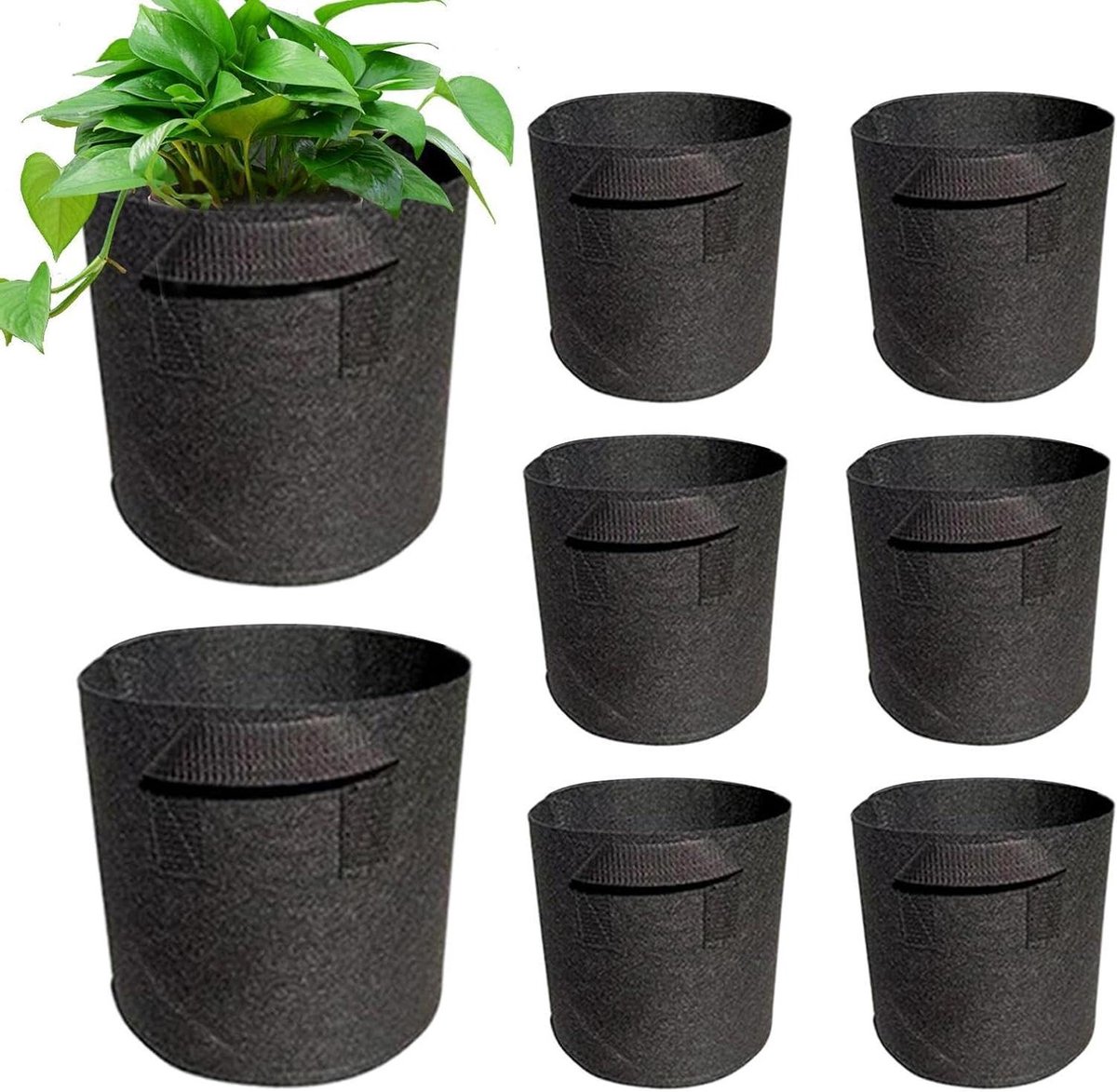 Waterlelie Plantenpotten - Vijver Manden - Vijver Planten - Ademende Stof - 2 Gallons - Groen