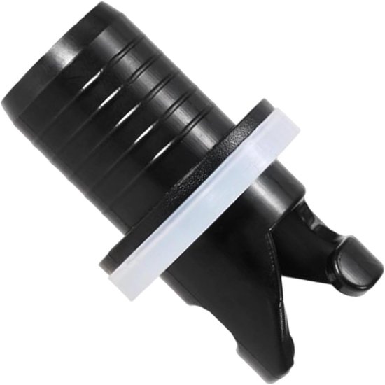 Ventiel Adapter - Luchtpomp Connector - Kajak Opblazen - Duurzaam Nylon Materiaal - 2 cm x 5 cm - Zwart — afbeelding 2