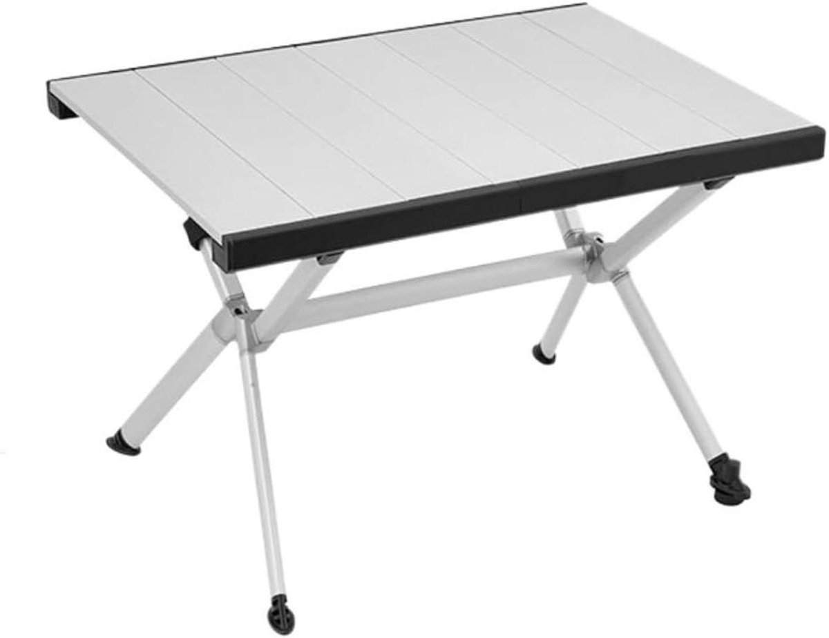 Campingtafel Balkon - Klaptafel Opvouwbaar - Buiten Dineren - Lichtgewicht Aluminium - 45 x 60 x 40cm - Zilver