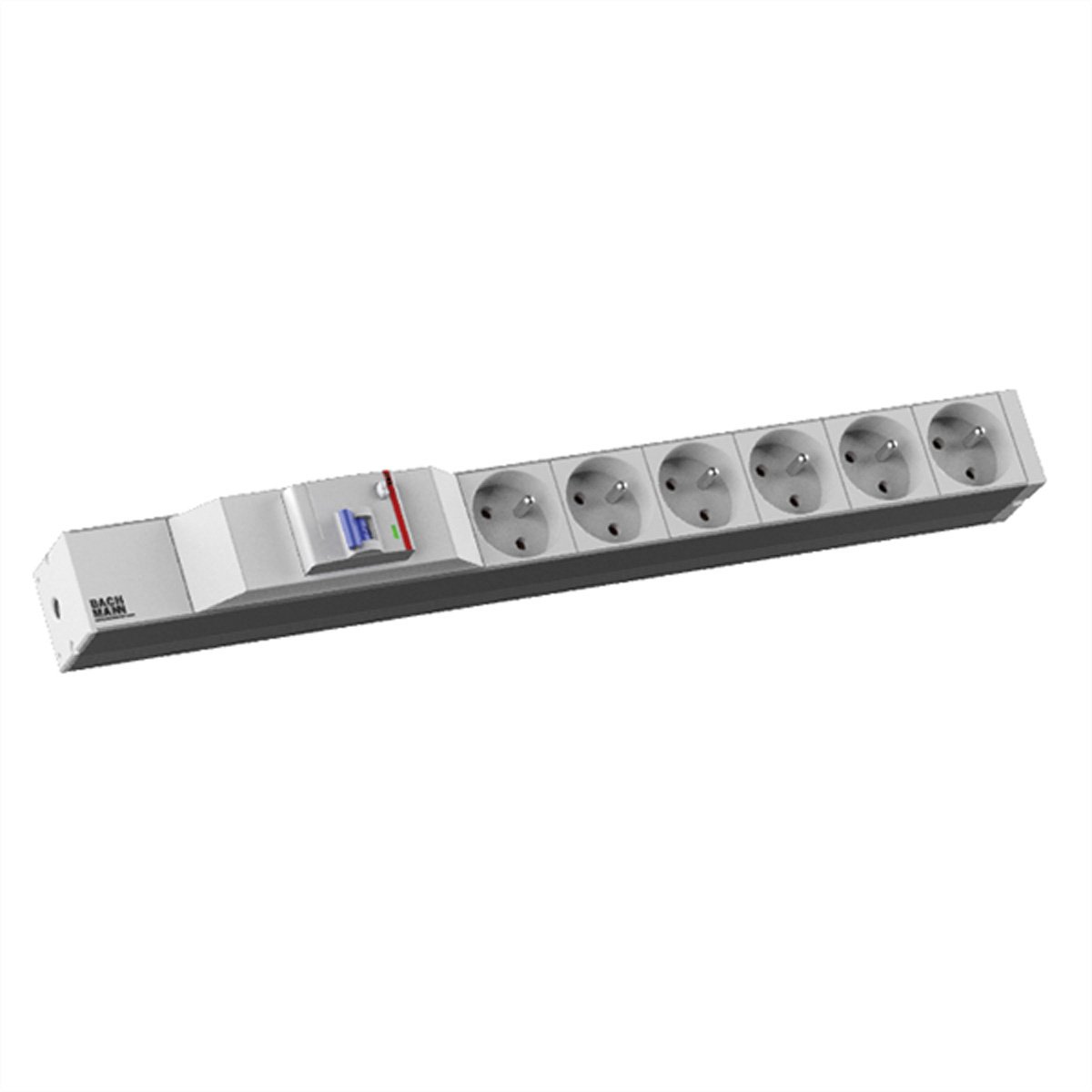 BACHMANN 19 1U 6xUTE 1xFI voeding 2,0m CEE7/7
