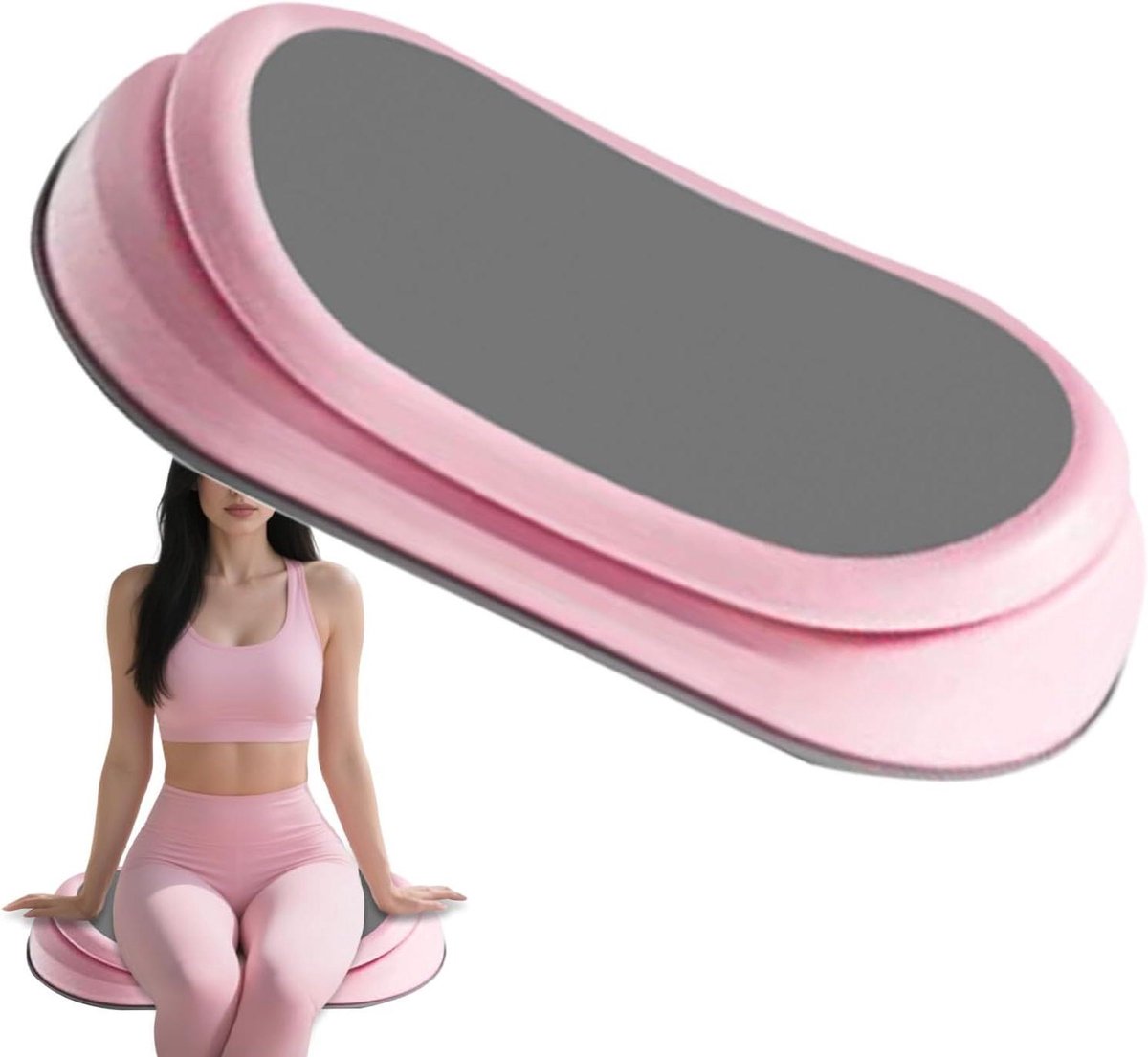 Taille Draaimachine - Oefenschijf - Vormen van de taille - Stil en soepel - 48.8 x 26.5 cm - Roze