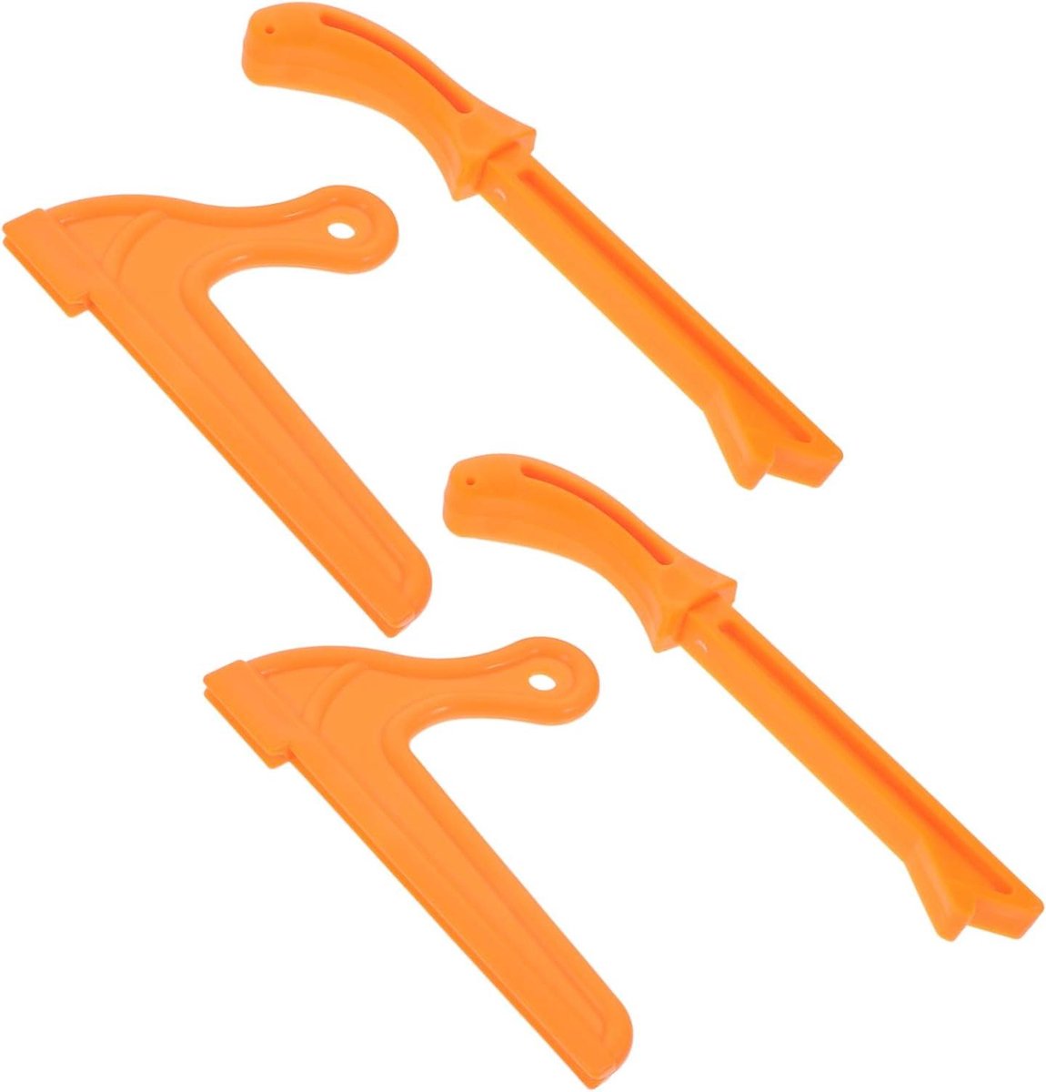 Houtbewerkings Set - Duwstokken - Veilig Werken - Vingerbescherming - 4 Stuks - Oranje