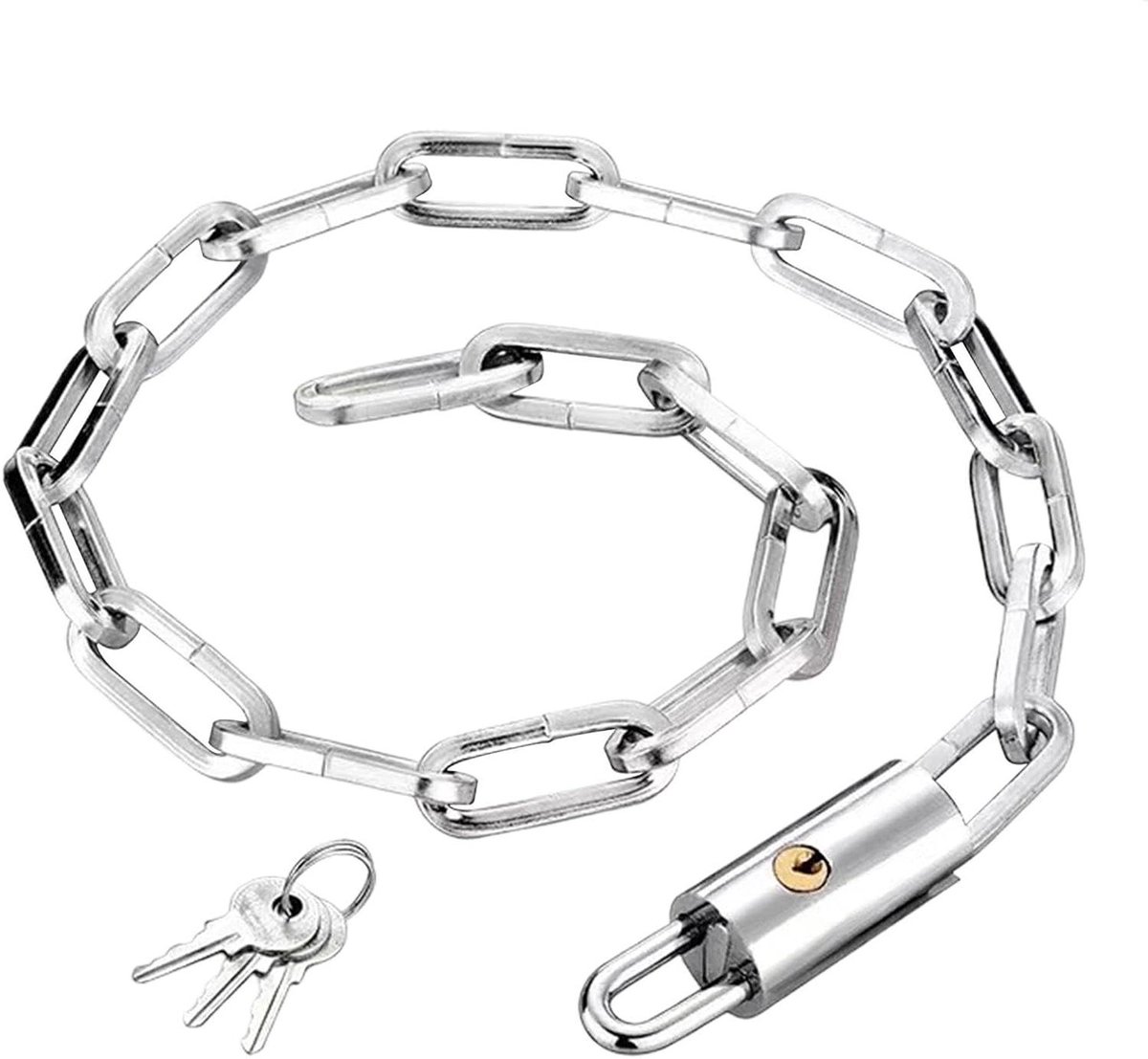 Kettingslot - Fietsslot Staal - Diefstal Beveiliging - Hoge Hardheid - 60 cm - Zwart