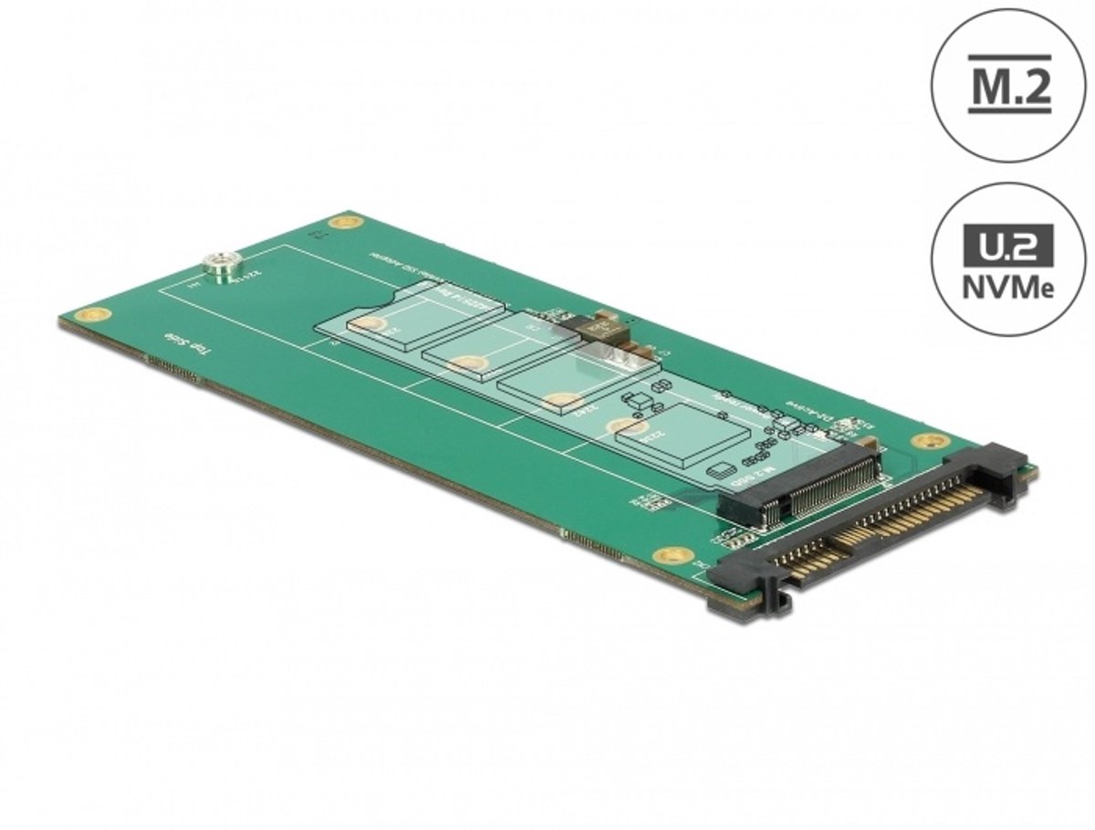 Delock Converter U.2 SFF-8639 NVMe > 1 x M.2 Key M