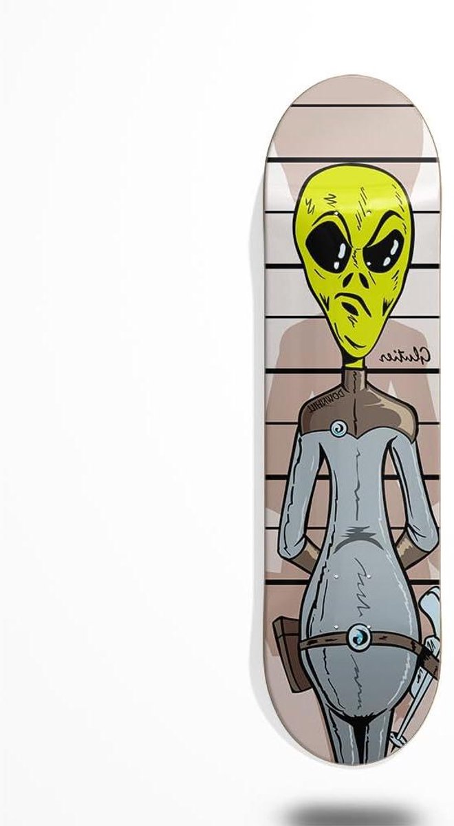 Skateboard Deck Tabla Glutier Street Skaten Hout Constructie 8.25 Inch Villain Flubber