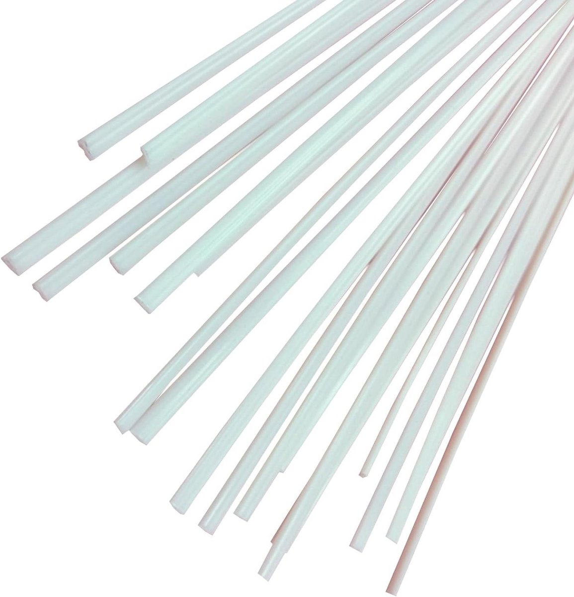 Kunststof Lasstaven - Reparatiesets ABS - Kunststof Reparatie - Hoge Slagvastheid - 50 Stuks - Wit
