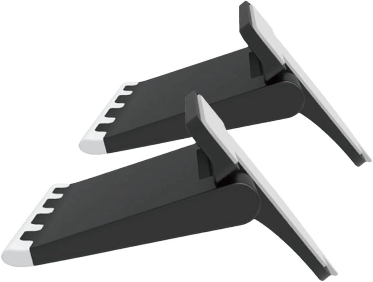 Laptopstandaard - Notebookhouder - Comfortabel Werken - Ergonomisch Ontwerp - 2 Stuks - Zwart