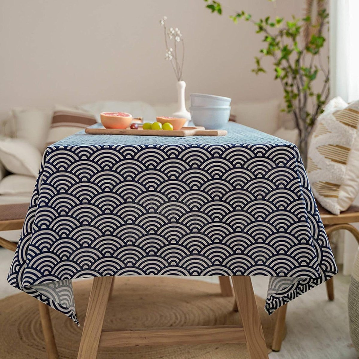 Tafelhoes - Beschermhoes Tafel - Feest Buffetten - Spatwaterdicht Kreukvrij - 90x90cm 2 stuks - Th-2