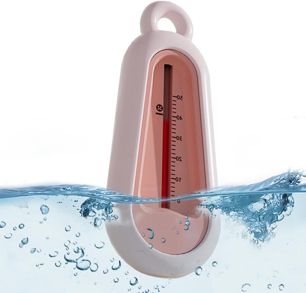 Badthermometer Digitaal - Watermeter Bad - Veilig Baden - Snelle Aflezing - 12.5 cm - Roze